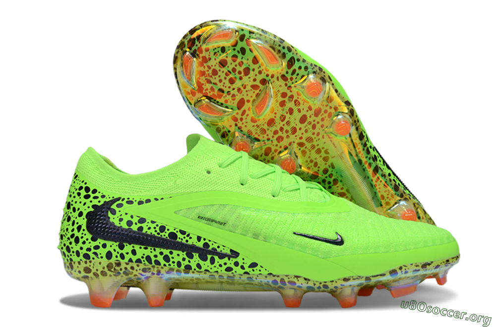 Nike Phantom 6 Elite FG Football Boots - Yellow/Black/Leopard 2