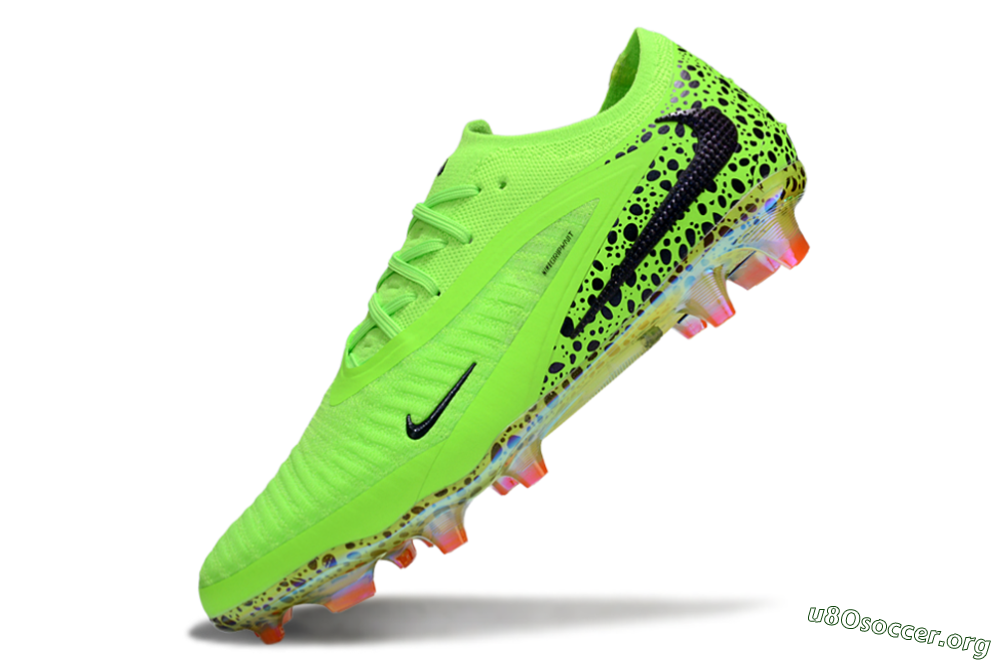 Nike Phantom 6 Elite FG Football Boots - Yellow/Black/Leopard 5