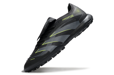 Adidas Predator 25 Elite Foldover Tongue TF Football Shoes - Black/Grey/Yellow