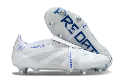 Adidas Predator 25 Elite Foldover Tongue SG Football Boots - Beige/White/Blue