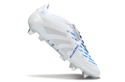 Adidas Predator 25 Elite Foldover Tongue SG Football Boots - Beige/White/Blue