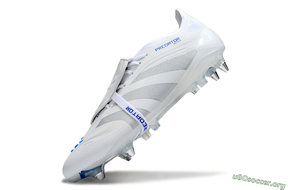 Adidas Predator 25 Elite Foldover Tongue SG Football Boots - Beige/White/Blue 5