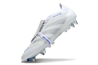 Adidas Predator 25 Elite Foldover Tongue SG Football Boots - Beige/White/Blue