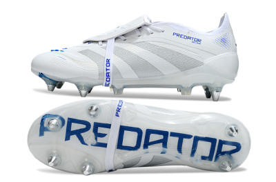 Adidas Predator 25 Elite Foldover Tongue SG Football Boots - Beige/White/Blue