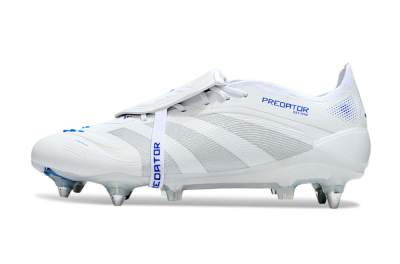 Adidas Predator 25 Elite Foldover Tongue SG Football Boots - Beige/White/Blue