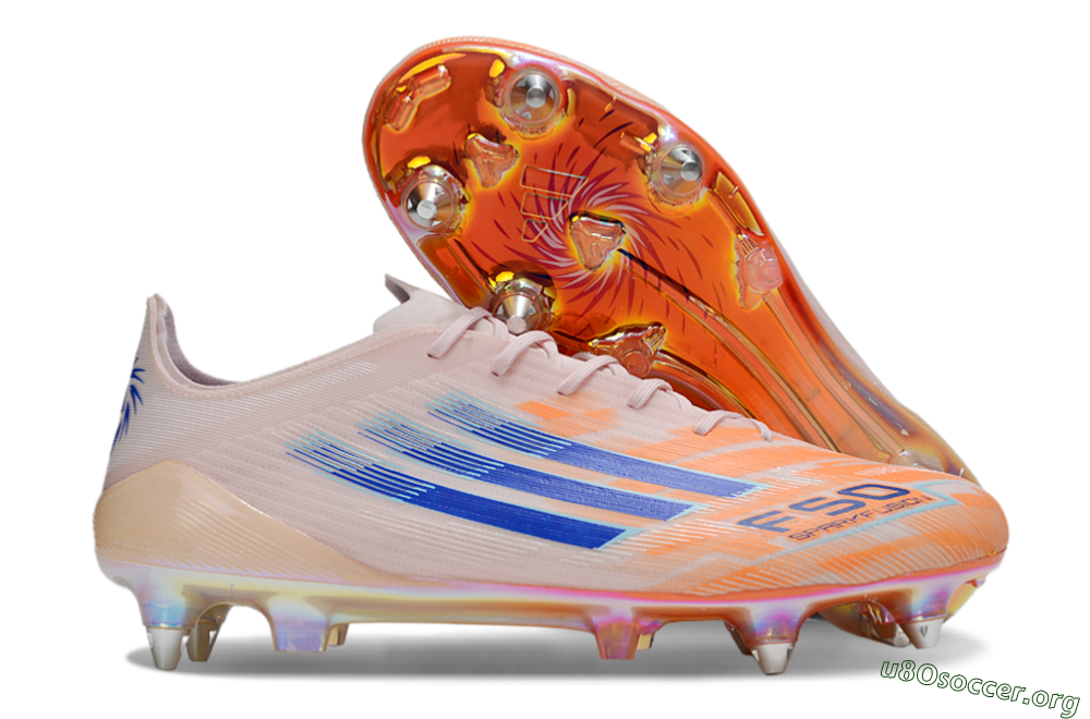 Adidas F50 Elite SG Football Boots - Pink/Orange/Blue 2