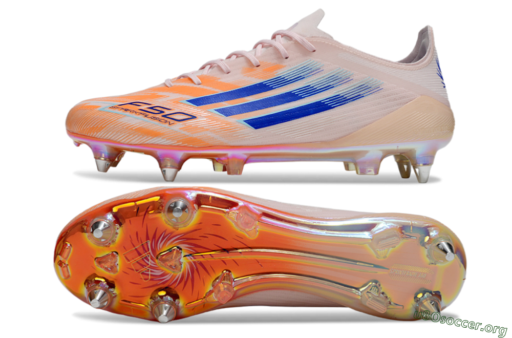 Adidas F50 Elite SG Football Boots - Pink/Orange/Blue 1