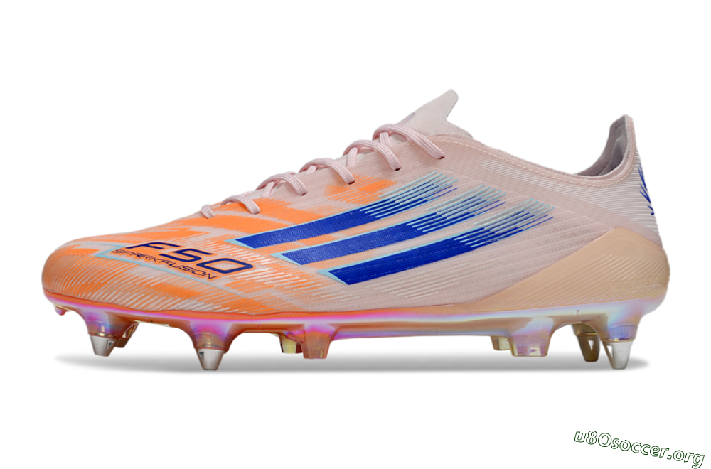 Adidas F50 Elite SG Football Boots - Pink/Orange/Blue 3