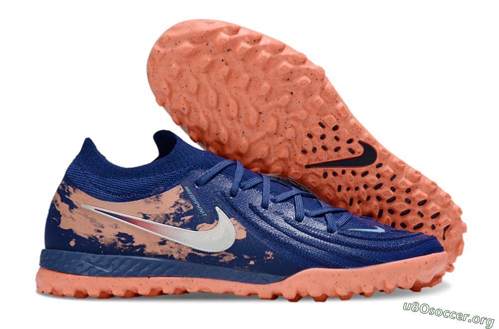 Nike Phantom GX 2 Elite TF Football Shoes - Blue/Pink/White 2