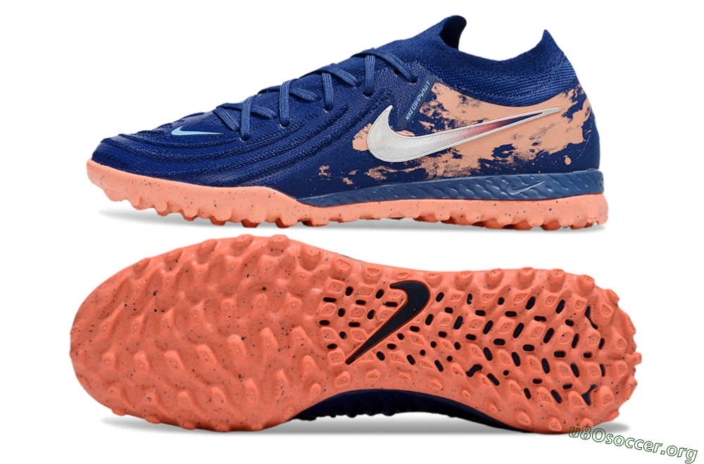 Nike Phantom GX 2 Elite TF Football Shoes - Blue/Pink/White 1