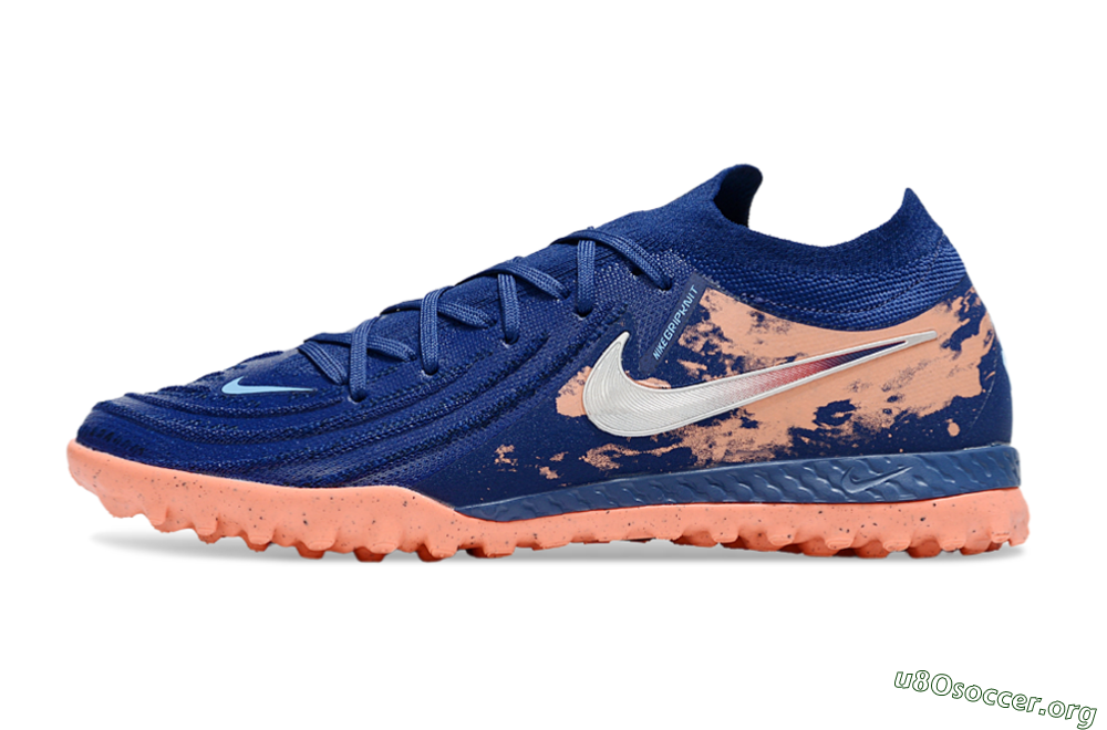 Nike Phantom GX 2 Elite TF Football Shoes - Blue/Pink/White 3
