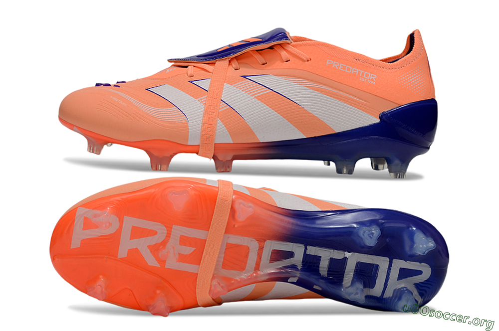 Adidas Predator Elite 25 Foldover Tongue FG Football Boots - Orange/Purple/Blue 1
