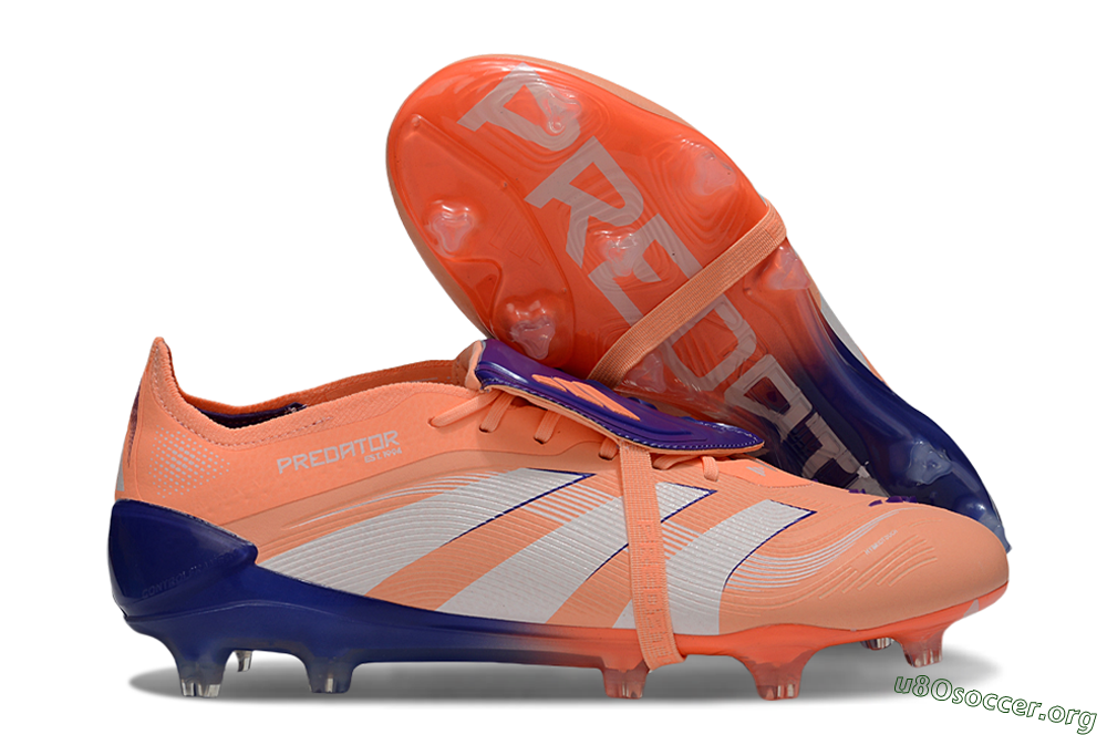 Adidas Predator Elite 25 Foldover Tongue FG Football Boots - Orange/Purple/Blue 2