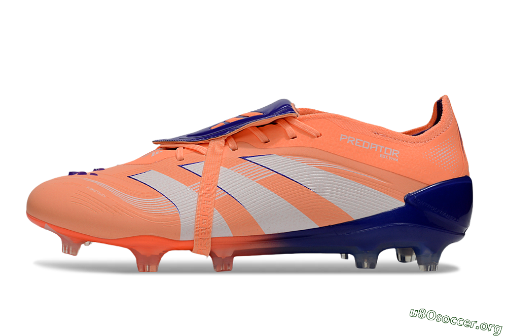 Adidas Predator Elite 25 Foldover Tongue FG Football Boots - Orange/Purple/Blue 3