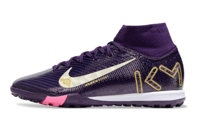 Nike Air Zoom Mercurial Superfly 10 Elite TF Football Shoes - Purple/White/Gold