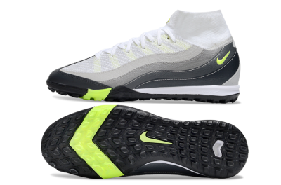 Nike Air Zoom Mercurial Superfly 10 Elite TF Football Shoes - White/Grey/Yellow