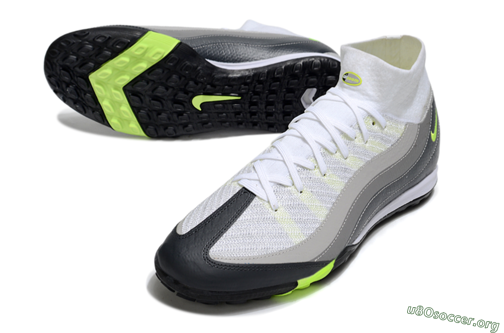 Nike Air Zoom Mercurial Superfly 10 Elite TF Football Shoes - White/Grey/Yellow 0