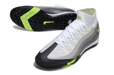 Nike Air Zoom Mercurial Superfly 10 Elite TF Football Shoes - White/Grey/Yellow