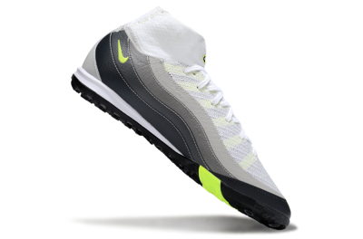 Nike Air Zoom Mercurial Superfly 10 Elite TF Football Shoes - White/Grey/Yellow