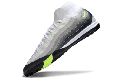 Nike Air Zoom Mercurial Superfly 10 Elite TF Football Shoes - White/Grey/Yellow