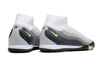 Nike Air Zoom Mercurial Superfly 10 Elite TF Football Shoes - White/Grey/Yellow