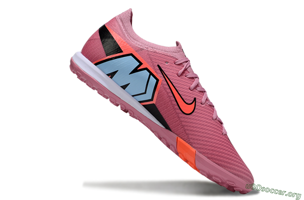 Nike Air Zoom Mercurial Vapor 16 Elite TF Football Shoes - Pink/Black/Red 4