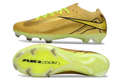 Nike Air Zoom Mercurial Vapor 16 Elite FG Football Boots - Gold/Black/Yellow