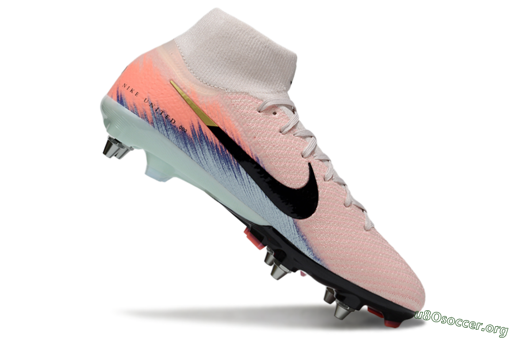 Nike Air Zoom Mercurial Superfly 10 Elite SG Football Boots - Pink/Black/Blue 4