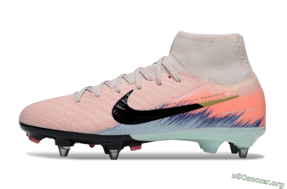 Nike Air Zoom Mercurial Superfly 10 Elite SG Football Boots - Pink/Black/Blue 3