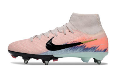Nike Air Zoom Mercurial Superfly 10 Elite SG Football Boots - Pink/Black/Blue