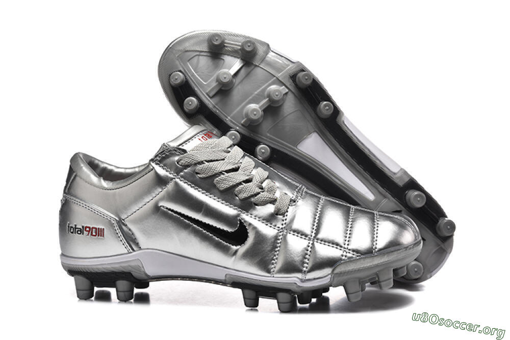 Nike Total 90 III FG Football Boots - Silver/Black 2