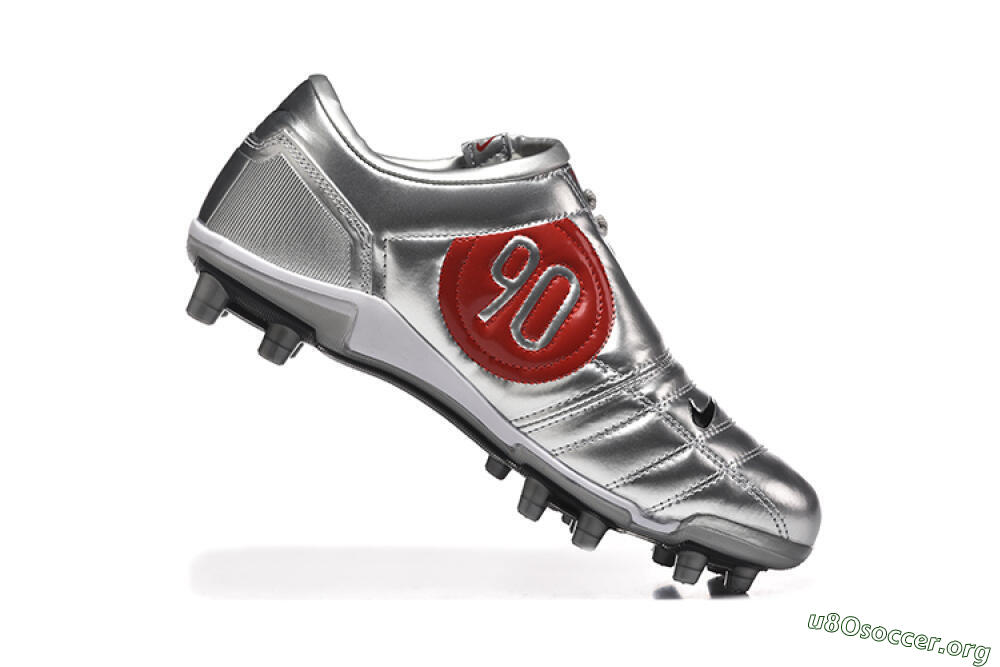 Nike Total 90 III FG Football Boots - Silver/Black 7