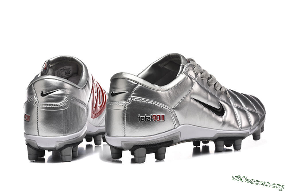 Nike Total 90 III FG Football Boots - Silver/Black 9