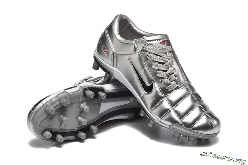 Nike Total 90 III FG Football Boots - Silver/Black 4