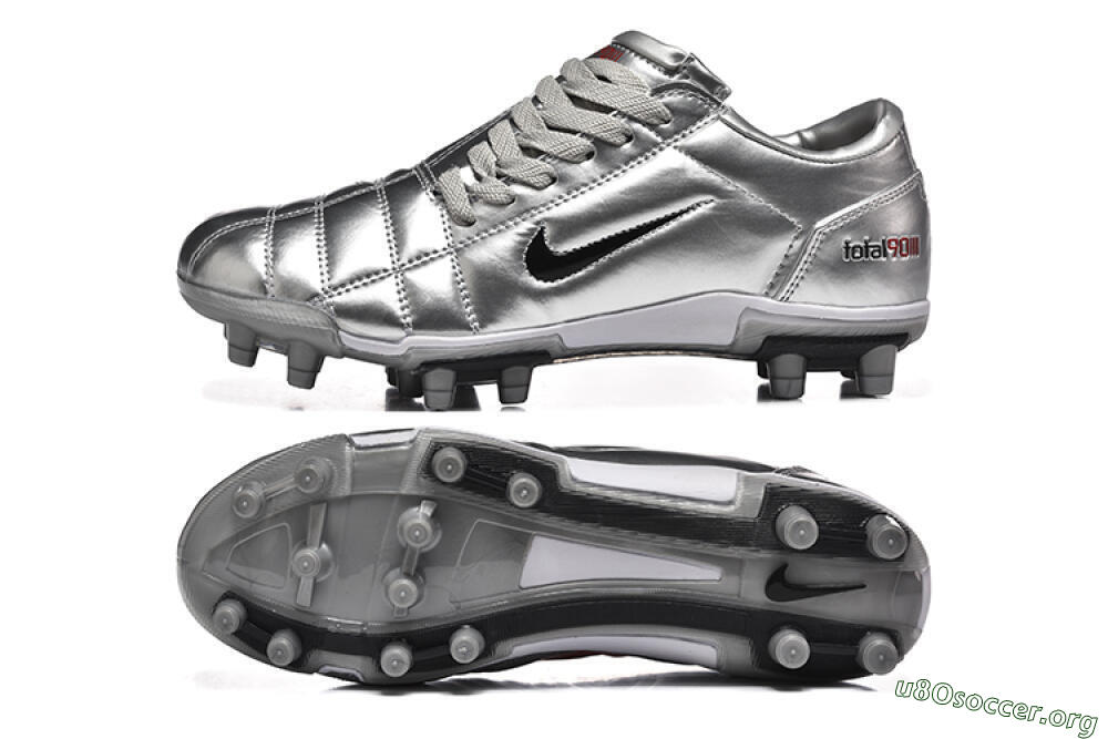 Nike Total 90 III FG Football Boots - Silver/Black 1