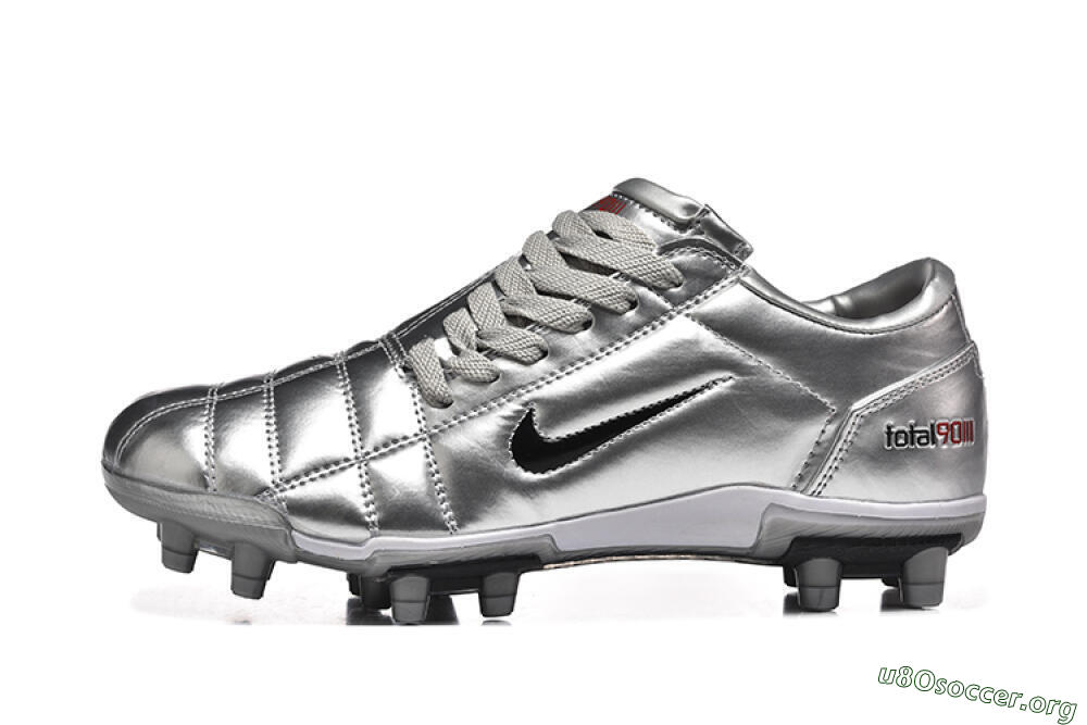 Nike Total 90 III FG Football Boots - Silver/Black 3