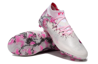 Puma Future 8 Ultimate FG Football Boots - White/Pink/Silver