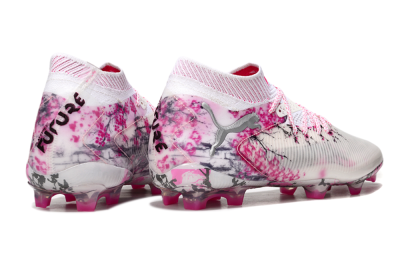 Puma Future 8 Ultimate FG Football Boots - White/Pink/Silver