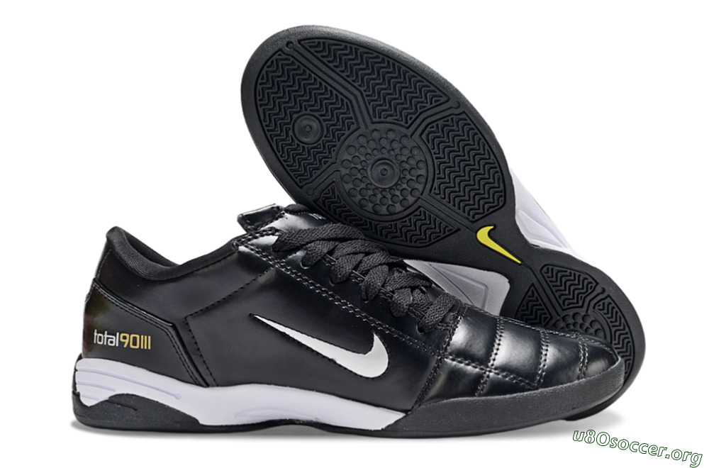 Nike Total 90 III IC Football Shoes - Black/White 2