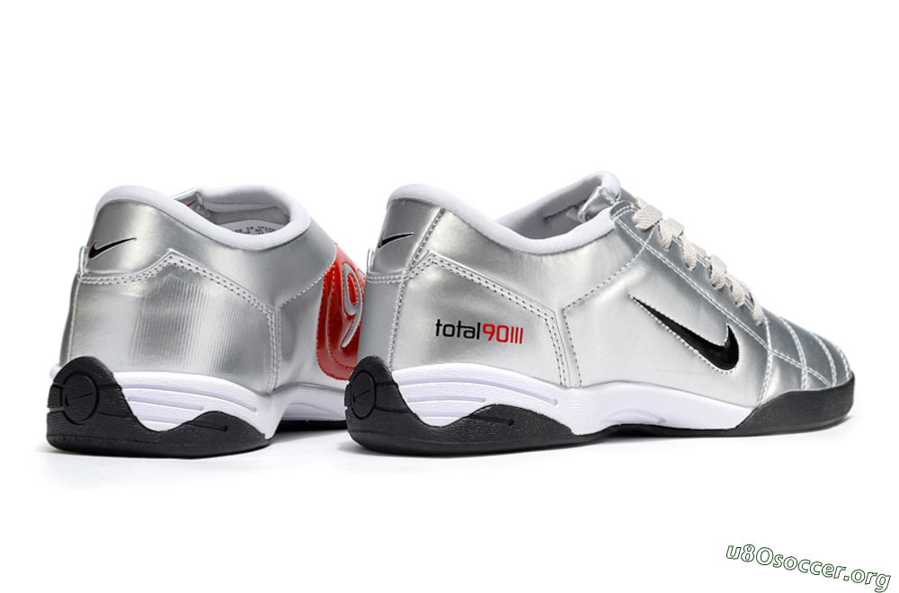 Nike Total 90 III IC Football Shoes - Silver/Black 6