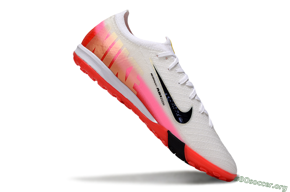 Nike Air Zoom Mercurial Vapor 16 Elite TF Football Shoes - White/Blue/Pink 5