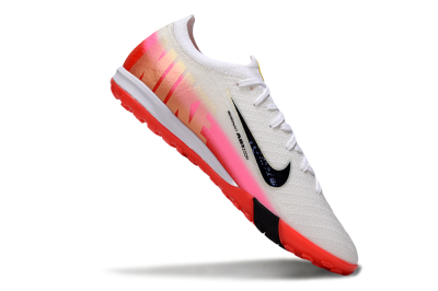 Nike Air Zoom Mercurial Vapor 16 Elite TF Football Shoes - White/Blue/Pink