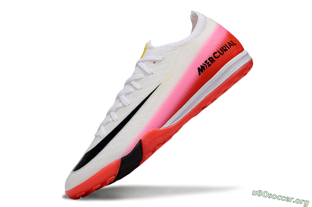 Nike Air Zoom Mercurial Vapor 16 Elite TF Football Shoes - White/Blue/Pink 6