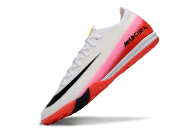 Nike Air Zoom Mercurial Vapor 16 Elite TF Football Shoes - White/Blue/Pink