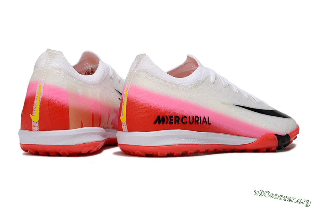 Nike Air Zoom Mercurial Vapor 16 Elite TF Football Shoes - White/Blue/Pink 7