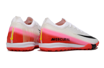 Nike Air Zoom Mercurial Vapor 16 Elite TF Football Shoes - White/Blue/Pink