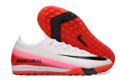 Nike Air Zoom Mercurial Vapor 16 Elite TF Football Shoes - White/Blue/Pink