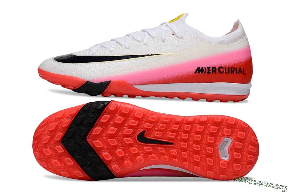 Nike Air Zoom Mercurial Vapor 16 Elite TF Football Shoes - White/Blue/Pink 1