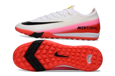 Nike Air Zoom Mercurial Vapor 16 Elite TF Football Shoes - White/Blue/Pink