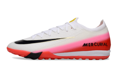 Nike Air Zoom Mercurial Vapor 16 Elite TF Football Shoes - White/Blue/Pink